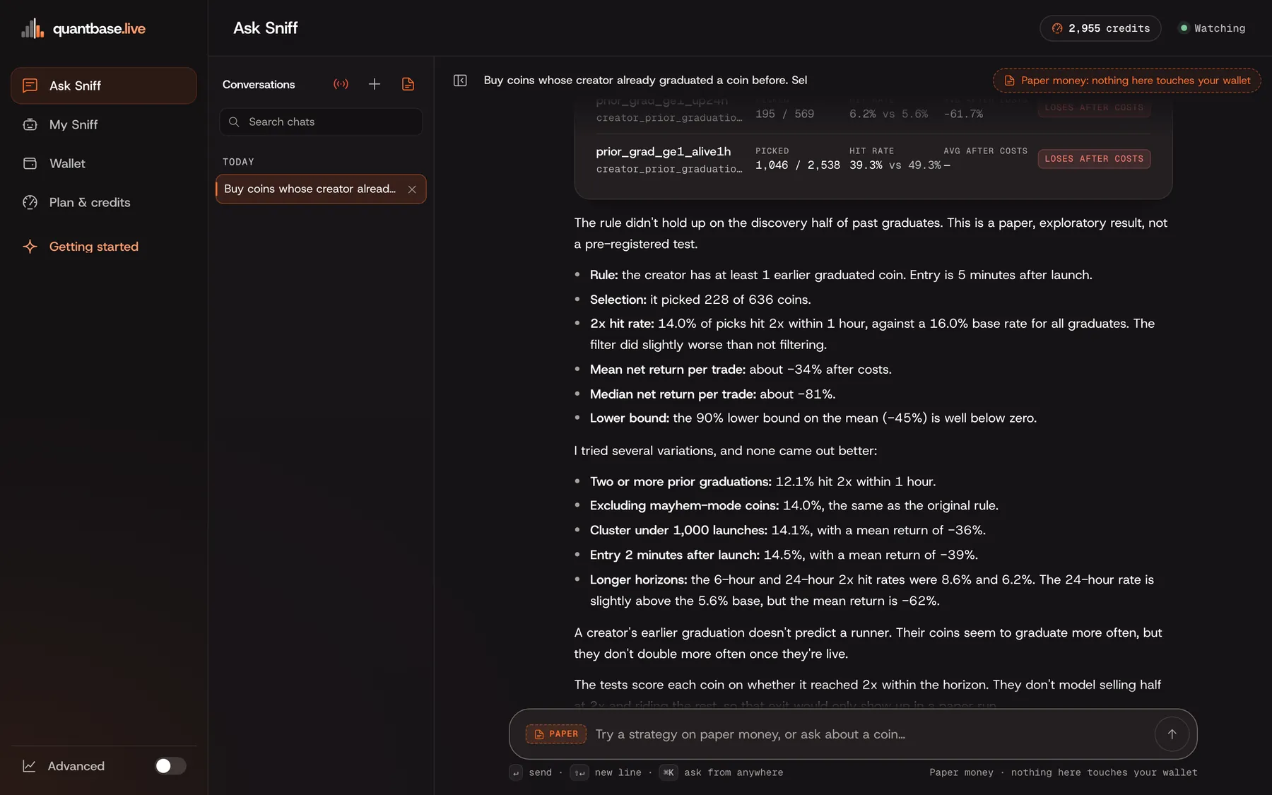 QuantBase app: You get a straight answer
